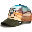 casquette-trucker-multicolore-scorpion-deadly-scorpion-in-the-element-the-farm-goorin-bros