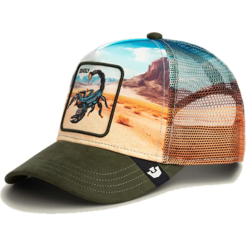 petten-gebogen-meerkleurig-snapback-deadly-scorpion-in-the-element-the-farm-van-goorin-bros