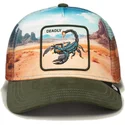 petten-gebogen-meerkleurig-snapback-deadly-scorpion-in-the-element-the-farm-van-goorin-bros
