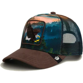 Czapka trucker multicolor orzeł Freedom Eagle In The Element The Farm od Goorin Bros.