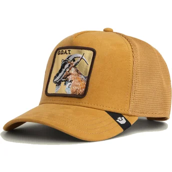 Czapka trucker brązowa koza Golden Goat Metallic The Farm od Goorin Bros.