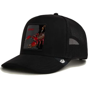 Petten gebogen zwart snapback Deadly Black Out Scorpion Metallic The Farm van Goorin Bros.