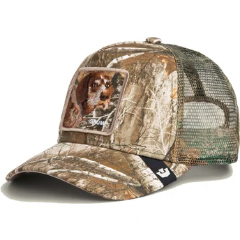 Cappellino trucker camouflage cane Realtree Edge Grump Dog The Farm di Goorin Bros.