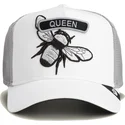 casquette-trucker-blanche-abeille-classic-rocker-queen-the-farm-goorin-bros