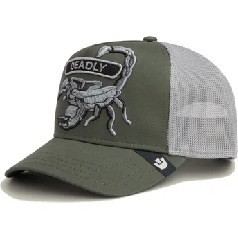 Casquette trucker verte scorpion Classic Rocker Deadly The Farm Goorin Bros.