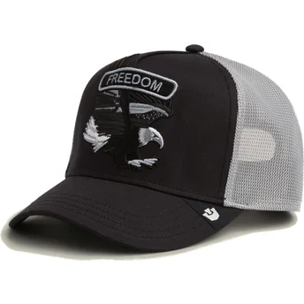 Petten gebogen zwart snapback águila Classic Rocker Freedom The Farm The Farm van Goorin Bros.