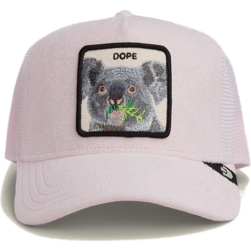 cappellino-trucker-rosa-koala-dope-terry-cloth-the-farm-di-goorin-bros