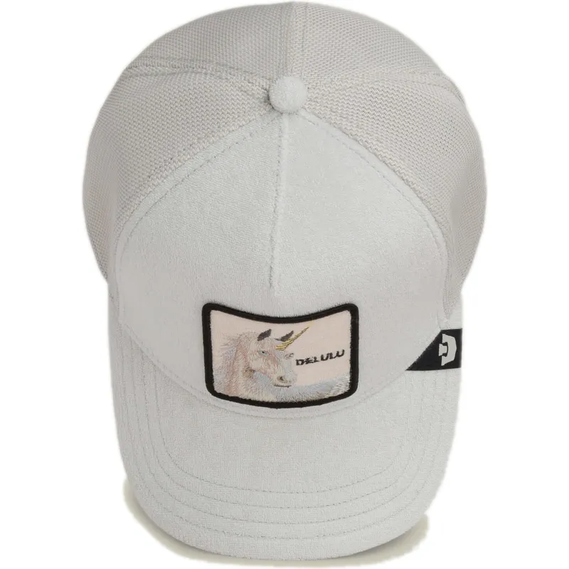 gorra-trucker-gris-unicornio-delulu-terry-cloth-the-farm-de-goorin-bros
