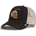 petten-gebogen-zwart-snapback-cancelled-denim-skull-the-farm-van-goorin-bros