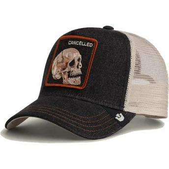 Petten gebogen zwart snapback The Farm van Goorin Bros.