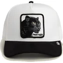 gorra-trucker-blanca-y-negra-pantera-microsuede-black-panther-the-farm-de-goorin-bros