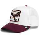 petten-gebogen-rood-snapback-represent-microsuede-eagle-the-farm-van-goorin-bros