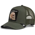 cappellino-trucker-verde-teschio-the-cancelled-skull-the-farm-di-goorin-bros