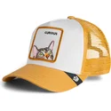 petten-gebogen-bruin-snapback-voor-kinderen-gato-curious-cat-mini-the-farm-the-farm-van-goorin-bros