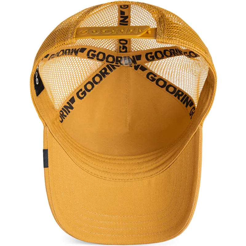 petten-gebogen-bruin-snapback-voor-kinderen-curious-cat-mini-the-farm-van-goorin-bros petten-gebogen-bruin-snapback-voor-kinderen-curious-cat-mini-the-farm-van-goorin-bros