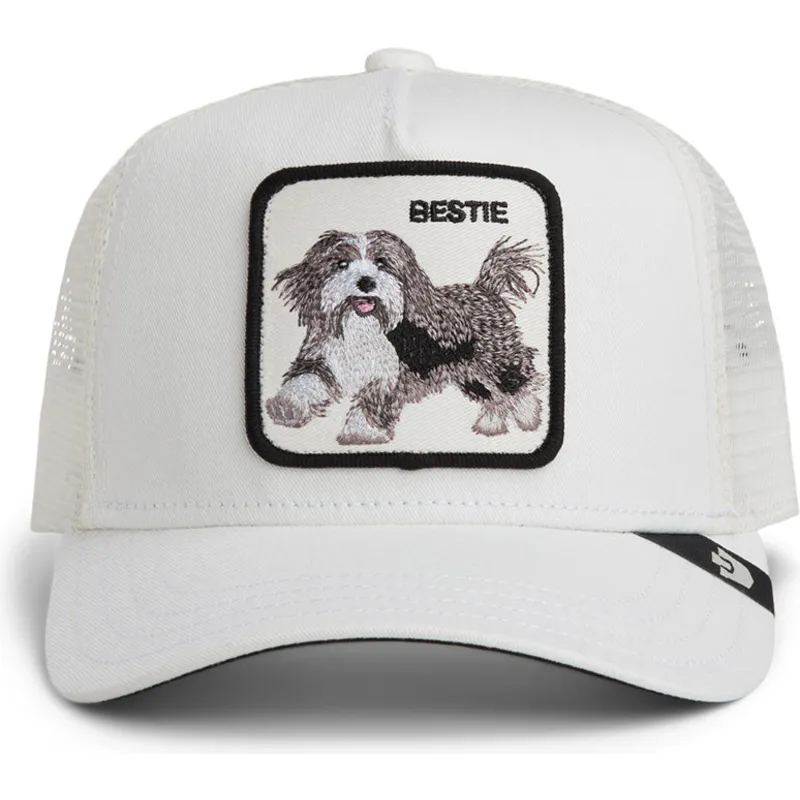 hvid-trucker-kasket-hund-bestie-the-farm-fra-goorin-bros