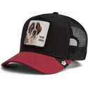 trucker-kasket-sort-og-rod-hund-crush-top-dog-the-farm-fra-goorin-bros