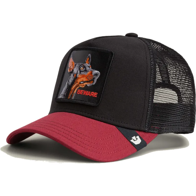 petten-gebogen-zwart-snapback-perro-doberman-beware-the-farm-the-farm-van-goorin-bros