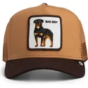 petten-gebogen-bruin-snapback-voor-kinderen-bad-boy-mini-the-farm-van-goorin-bros