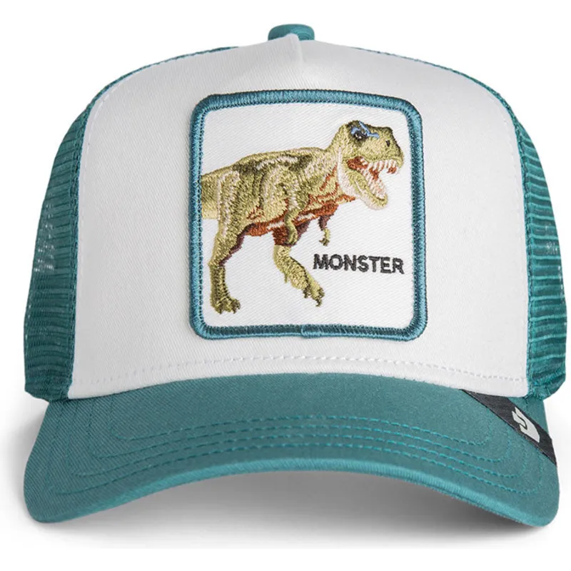 cappellino-trucker-verde-per-bambino-t-rex-dinosauro-sea-monster-the-farm-di-goorin-bros