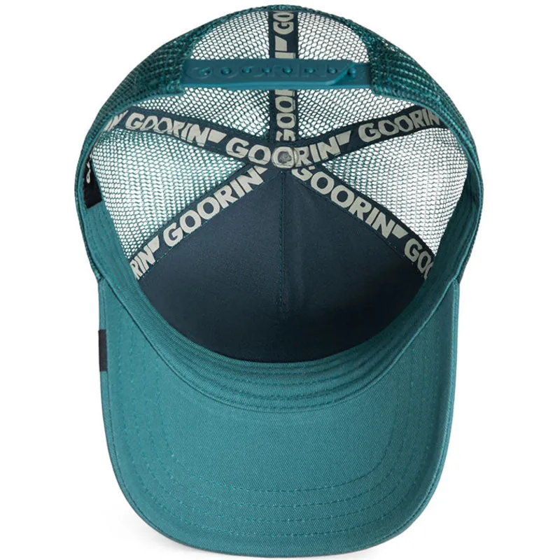 gorra-trucker-verde-para-nino-t-rex-dinosaurio-sea-monster-the-farm-de-goorin-bros