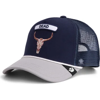 Petten gebogen marineblauw snapback The Farm van Goorin Bros.