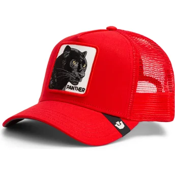 Petten gebogen rood snapback Rush Panther The Farm van Goorin Bros.