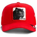 petten-gebogen-rood-snapback-rush-panther-the-farm-van-goorin-bros