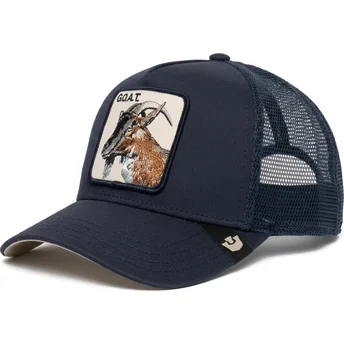 Petten gebogen marineblauw snapback Edge Goat The Farm van Goorin Bros.