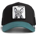 trucker-kasket-sort-og-gron-hund-fransk-bulldog-frenchie-the-farm-fra-goorin-bros