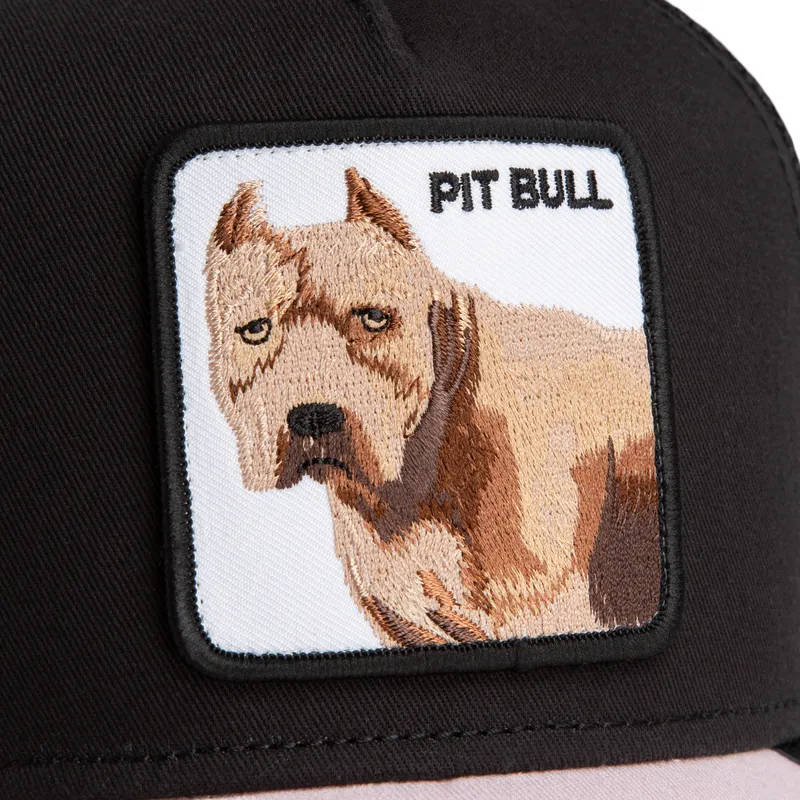 cappellino-trucker-nero-whisper-the-pitbull-the-farm-di-goorin-bros