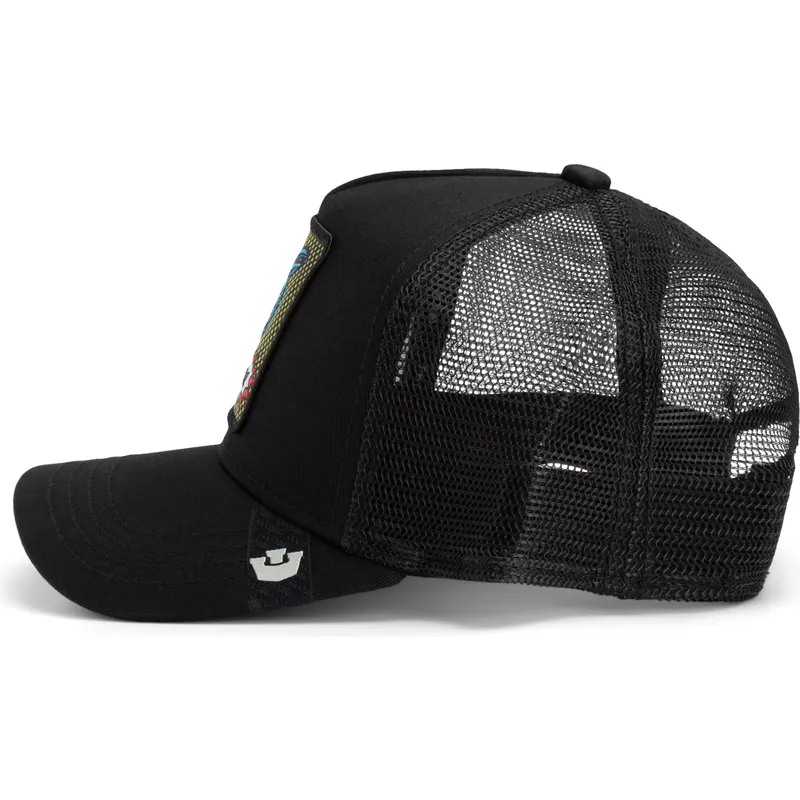 petten-gebogen-zwart-snapback-cock-rooster-pop-art-2-the-farm-van-goorin-bros petten-gebogen-zwart-snapback-cock-rooster-pop-art-2-the-farm-van-goorin-bros