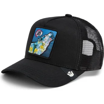 Petten gebogen zwart snapback Lone Wolf Pop Art 2 The Farm van Goorin Bros.