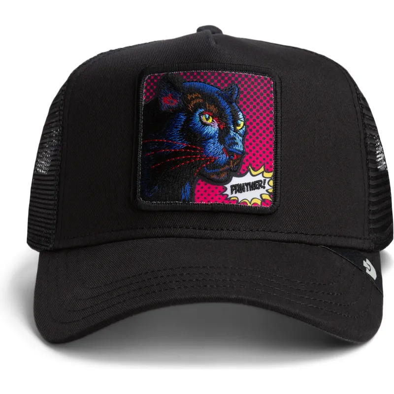 cappellino-trucker-nero-pantera-panther-pop-art-2-the-farm-di-goorin-bros