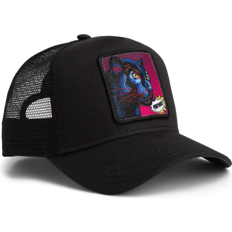 cappellino-trucker-nero-pantera-panther-pop-art-2-the-farm-di-goorin-bros