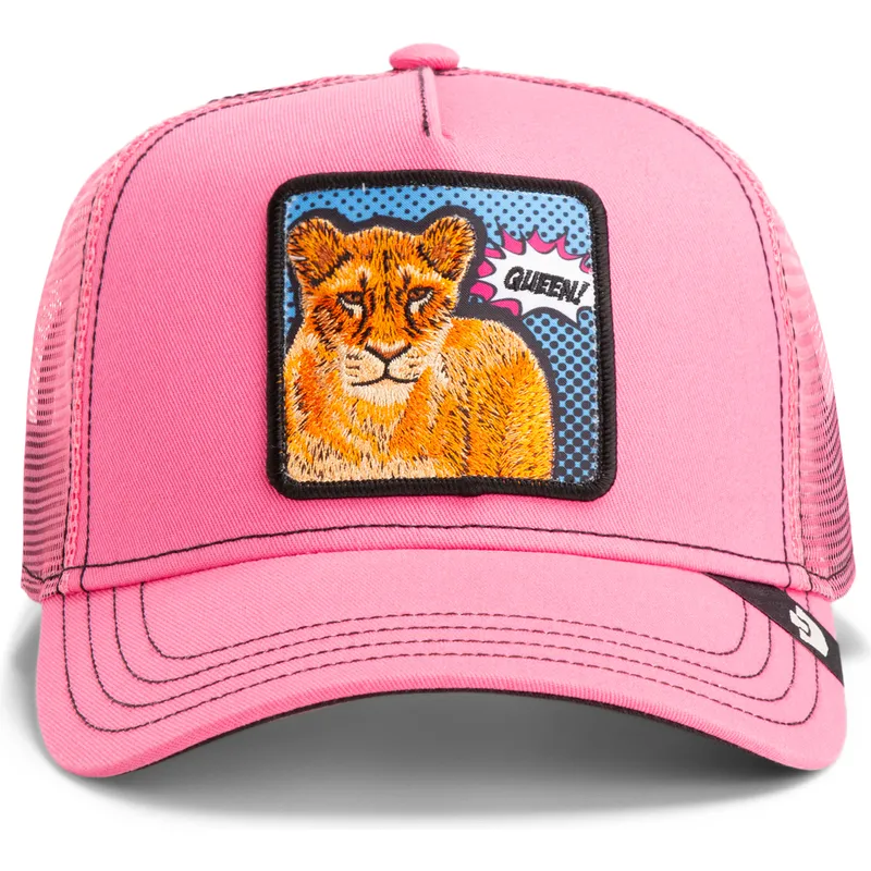 petten-gebogen-roze-snapback-queen-pop-art-2-the-farm-van-goorin-bros