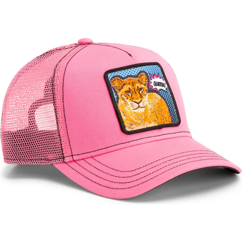petten-gebogen-roze-snapback-queen-pop-art-2-the-farm-van-goorin-bros