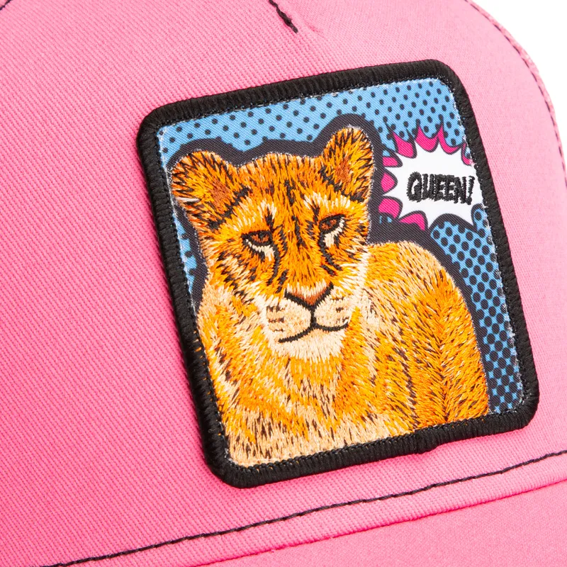 petten-gebogen-roze-snapback-queen-pop-art-2-the-farm-van-goorin-bros