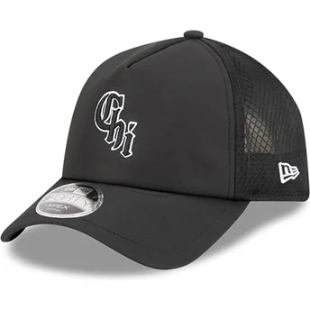 Petten gebogen zwart snapback 9FORTY APEX BP Chi van Chicago White Sox MLB van New Era