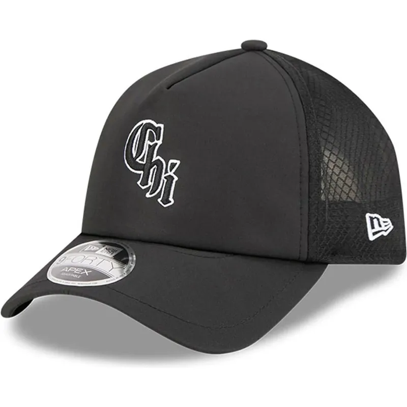 petten-gebogen-zwart-snapback-9forty-apex-bp-chi-van-chicago-white-sox-mlb-van-new-era