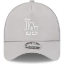 graue-trucker-kappe-9forty-apex-batting-practice-der-los-angeles-dodgers-mlb-von-new-era