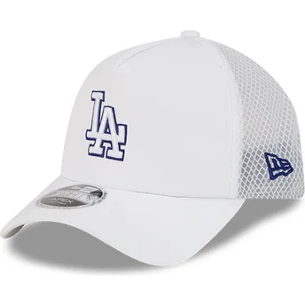Cappellino trucker bianco 9FORTY APEX Batting Practice dei Los Angeles Dodgers MLB di New Era