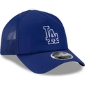 petten-gebogen-blauw-snapback-9forty-apex-batting-practice-van-los-angeles-dodgers-mlb-van-new-era
