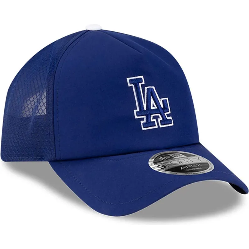 blaue-trucker-kappe-9forty-apex-batting-practice-der-los-angeles-dodgers-mlb-von-new-era
