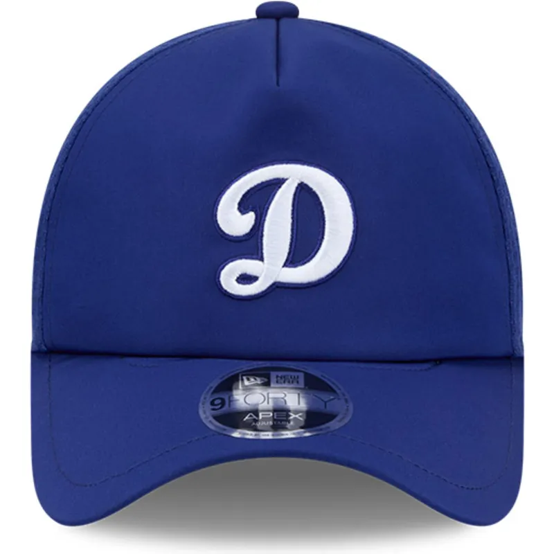 petten-gebogen-blauw-snapback-9forty-apex-batting-practice-van-los-angeles-dodgers-mlb-van-new-era