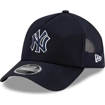 Petten gebogen marineblauw snapback 9FORTY APEX Batting Practice van New York Yankees MLB van New Era