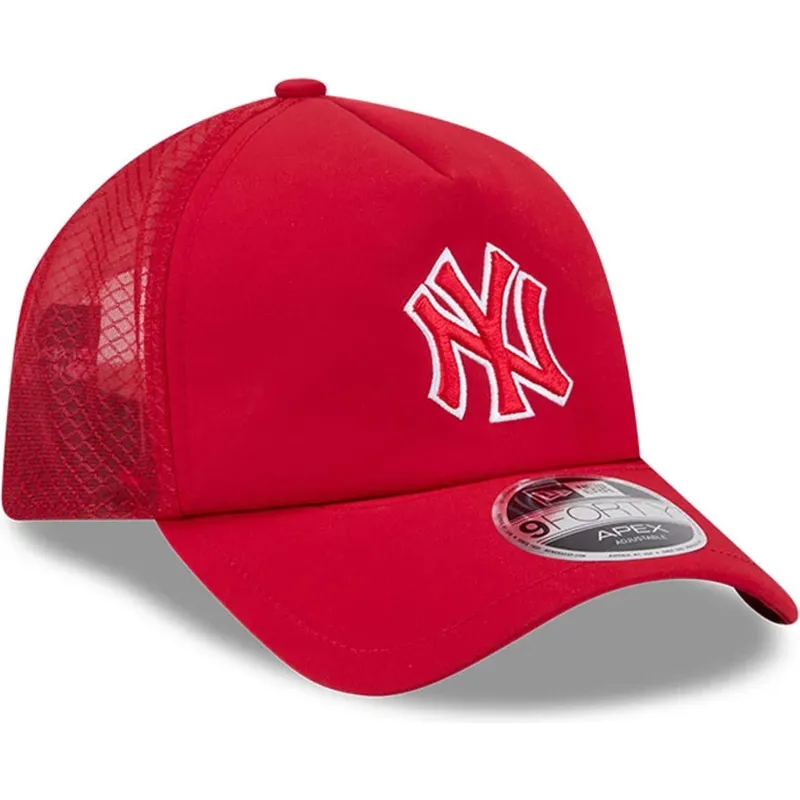 cappellino-trucker-rosso-con-logo-rosso-9forty-apex-batting-practice-dei-new-york-yankees-mlb-di-new-era