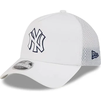 Petten gebogen wit snapback 9FORTY APEX Batting Practice van New York Yankees MLB van New Era