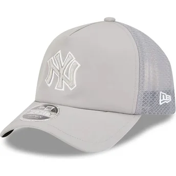 Cappellino trucker grigio con logo grigio 9FORTY APEX Batting Practice dei New York Yankees MLB di New Era