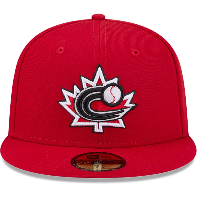 gorra-plana-roja-ajustada-59fifty-canada-2026-world-baseball-classic-de-new-era